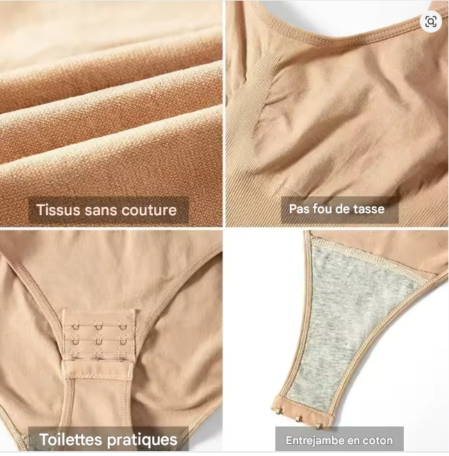 Body gainant sans couture grande taille – Ultra confortable & invisible